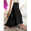 imageANRABESS Women Summer Maxi Skirt Elastic High Waist Flowy Boho Casual Tiered Aline Long Beach Skirts 2025 Trendy OutfitsBlack