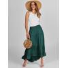 imageANRABESS Women Summer Maxi Skirt Elastic High Waist Flowy Boho Casual Tiered Aline Long Beach Skirts 2025 Trendy OutfitsDeep Green