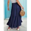 imageANRABESS Women Summer Maxi Skirt Elastic High Waist Flowy Boho Casual Tiered Aline Long Beach Skirts 2025 Trendy OutfitsNavy Blue