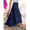 imageANRABESS Women Summer Maxi Skirt Elastic High Waist Flowy Boho Casual Tiered Aline Long Beach Skirts 2025 Trendy OutfitsNavy Blue