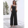 imageANRABESS Women V Neck Spaghetti Strap Wide Leg Dressy Jumpsuits 2025 Summer Casual One Piece Jumper Romper Outfits ampamp PocketsBlack