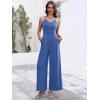 imageANRABESS Women V Neck Spaghetti Strap Wide Leg Dressy Jumpsuits 2025 Summer Casual One Piece Jumper Romper Outfits ampamp PocketsBlue