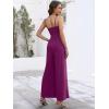 imageANRABESS Women V Neck Spaghetti Strap Wide Leg Dressy Jumpsuits 2025 Summer Casual One Piece Jumper Romper Outfits ampamp PocketsDark Purple