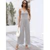 imageANRABESS Women V Neck Spaghetti Strap Wide Leg Dressy Jumpsuits 2025 Summer Casual One Piece Jumper Romper Outfits ampamp PocketsGrey