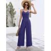 imageANRABESS Women V Neck Spaghetti Strap Wide Leg Dressy Jumpsuits 2025 Summer Casual One Piece Jumper Romper Outfits ampamp PocketsNavy Blue