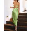 imageANRABESS Women Wedding Guest Maxi Dress Strapless Satin Tube Bodycon Backless Cocktail Formal Dresses 2025 FallLight Green