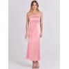 imageANRABESS Women Wedding Guest Maxi Dress Strapless Satin Tube Bodycon Backless Cocktail Formal Dresses 2025 FallPink