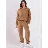 imageANRABESS Womens 2 Piece Outfits Lounge Hoodie Oversized Sweatshirt Jogger Sweatpants Y2K Tracksuit Sweatsuit Set Fall ClothesBurnt Orange Brown