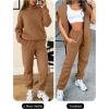 imageANRABESS Womens 2 Piece Outfits Lounge Hoodie Oversized Sweatshirt Jogger Sweatpants Y2K Tracksuit Sweatsuit Set Fall ClothesBurnt Orange Brown