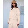 imageANRABESS Womens 2 Piece Outfits Lounge Sets Cropped Sweatshirt ampamp Joggers Fashion Sweatsuit Sweat Set 2025 Fall TravelApricot