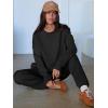 imageANRABESS Womens 2 Piece Outfits Lounge Sets Cropped Sweatshirt ampamp Joggers Fashion Sweatsuit Sweat Set 2025 Fall TravelBlack