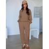 imageANRABESS Womens 2 Piece Outfits Lounge Sets Cropped Sweatshirt ampamp Joggers Fashion Sweatsuit Sweat Set 2025 Fall TravelCamel