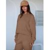 imageANRABESS Womens 2 Piece Outfits Lounge Sets Cropped Sweatshirt ampamp Joggers Fashion Sweatsuit Sweat Set 2025 Fall TravelCamel