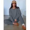 imageANRABESS Womens 2 Piece Outfits Lounge Sets Cropped Sweatshirt ampamp Joggers Fashion Sweatsuit Sweat Set 2025 Fall TravelLeaden