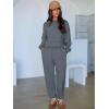 imageANRABESS Womens 2 Piece Outfits Lounge Sets Cropped Sweatshirt ampamp Joggers Fashion Sweatsuit Sweat Set 2025 Fall TravelLeaden
