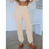 imageANRABESS Womens 2 Piece Outfits Lounge Sets Cropped Sweatshirt ampamp Joggers Fashion Sweatsuit Sweat Set 2025 Fall TravelLighter Khaki