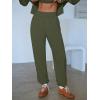 imageANRABESS Womens 2 Piece Outfits Lounge Sets Cropped Sweatshirt ampamp Joggers Fashion Sweatsuit Sweat Set 2025 Fall TravelOlive
