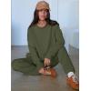 imageANRABESS Womens 2 Piece Outfits Lounge Sets Cropped Sweatshirt ampamp Joggers Fashion Sweatsuit Sweat Set 2025 Fall TravelOlive