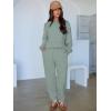 imageANRABESS Womens 2 Piece Outfits Lounge Sets Cropped Sweatshirt ampamp Joggers Fashion Sweatsuit Sweat Set 2025 Fall TravelPea Green