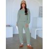 imageANRABESS Womens 2 Piece Outfits Lounge Sets Cropped Sweatshirt ampamp Joggers Fashion Sweatsuit Sweat Set 2025 Fall TravelPea Green