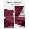 imageANRABESS Womens 2025 Summer Casual Maxi Dress A line Tiered Flowy Short Sleeve Crewneck T Shirt Beach Travel Long DressesBurgundy