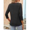 imageANRABESS Womens 34 Length Sleeve Tops 2025 Summer Tee TShirts Boat Neck Tunic Travel Basic Blouses Fall Fashion ClothesBlack