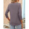 imageANRABESS Womens 34 Length Sleeve Tops 2025 Summer Tee TShirts Boat Neck Tunic Travel Basic Blouses Fall Fashion ClothesTaupe