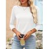 imageANRABESS Womens 34 Length Sleeve Tops 2025 Summer Tee TShirts Boat Neck Tunic Travel Basic Blouses Fall Fashion ClothesWhite