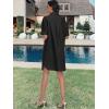 imageANRABESS Womens Button Down Shirt Dress Summer Short Sleeve Business Casual Shift Dresses with Pockets 2025 TrendyBlack