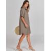 imageANRABESS Womens Button Down Shirt Dress Summer Short Sleeve Business Casual Shift Dresses with Pockets 2025 TrendyDeep Khaki
