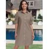 imageANRABESS Womens Button Down Shirt Dress Summer Short Sleeve Business Casual Shift Dresses with Pockets 2025 TrendyDeep Khaki