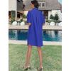 imageANRABESS Womens Button Down Shirt Dress Summer Short Sleeve Business Casual Shift Dresses with Pockets 2025 TrendyRoyal Blue