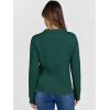 imageANRABESS Womens Cable Knit Sweaters Long Sleeve V Neck Sweater Tops Casual Pullover Polo Shirts 2025 Fall Fashion OutfitsDeep Green
