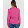 imageANRABESS Womens Cable Knit Sweaters Long Sleeve V Neck Sweater Tops Casual Pullover Polo Shirts 2025 Fall Fashion OutfitsHot Pink