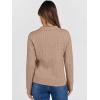 imageANRABESS Womens Cable Knit Sweaters Long Sleeve V Neck Sweater Tops Casual Pullover Polo Shirts 2025 Fall Fashion OutfitsKhaki