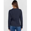 imageANRABESS Womens Cable Knit Sweaters Long Sleeve V Neck Sweater Tops Casual Pullover Polo Shirts 2025 Fall Fashion OutfitsNavy Blue