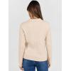 imageANRABESS Womens Cable Knit Sweaters Long Sleeve V Neck Sweater Tops Casual Pullover Polo Shirts 2025 Fall Fashion OutfitsParchment Beige