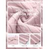 imageANRABESS Womens Cable Knit Sweaters Long Sleeve V Neck Sweater Tops Casual Pullover Polo Shirts 2025 Fall Fashion OutfitsPink