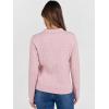 imageANRABESS Womens Cable Knit Sweaters Long Sleeve V Neck Sweater Tops Casual Pullover Polo Shirts 2025 Fall Fashion OutfitsPink
