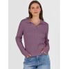 imageANRABESS Womens Cable Knit Sweaters Long Sleeve V Neck Sweater Tops Casual Pullover Polo Shirts 2025 Fall Fashion OutfitsPurple
