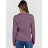 imageANRABESS Womens Cable Knit Sweaters Long Sleeve V Neck Sweater Tops Casual Pullover Polo Shirts 2025 Fall Fashion OutfitsPurple