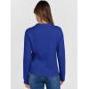 imageANRABESS Womens Cable Knit Sweaters Long Sleeve V Neck Sweater Tops Casual Pullover Polo Shirts 2025 Fall Fashion OutfitsRoyal Blue