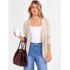 imageANRABESS Womens Cardigan Open Front Long Sleeve Shawl Neck Dressy Casual Knit Sweaters 2025 Fall Trendy Outerwear CoatAlmond
