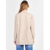 imageANRABESS Womens Cardigan Open Front Long Sleeve Shawl Neck Dressy Casual Knit Sweaters 2025 Fall Trendy Outerwear CoatAlmond