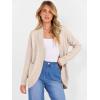 imageANRABESS Womens Cardigan Open Front Long Sleeve Shawl Neck Dressy Casual Knit Sweaters 2025 Fall Trendy Outerwear CoatAlmond