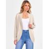 imageANRABESS Womens Cardigan Open Front Long Sleeve Shawl Neck Dressy Casual Knit Sweaters 2025 Fall Trendy Outerwear CoatAlmond