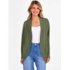 imageANRABESS Womens Cardigan Open Front Long Sleeve Shawl Neck Dressy Casual Knit Sweaters 2025 Fall Trendy Outerwear CoatArmy Green