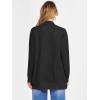 imageANRABESS Womens Cardigan Open Front Long Sleeve Shawl Neck Dressy Casual Knit Sweaters 2025 Fall Trendy Outerwear CoatBlack