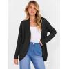 imageANRABESS Womens Cardigan Open Front Long Sleeve Shawl Neck Dressy Casual Knit Sweaters 2025 Fall Trendy Outerwear CoatBlack