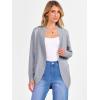 imageANRABESS Womens Cardigan Open Front Long Sleeve Shawl Neck Dressy Casual Knit Sweaters 2025 Fall Trendy Outerwear CoatGrey